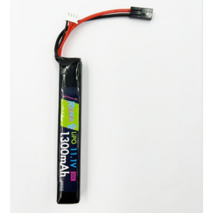 Rebel Battery 1300mAh Lipo 11.1V 20C Stick